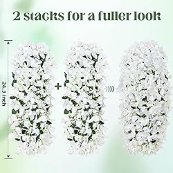 Siyaluens 2 Pcs UV Resistant Artificial Flowers for