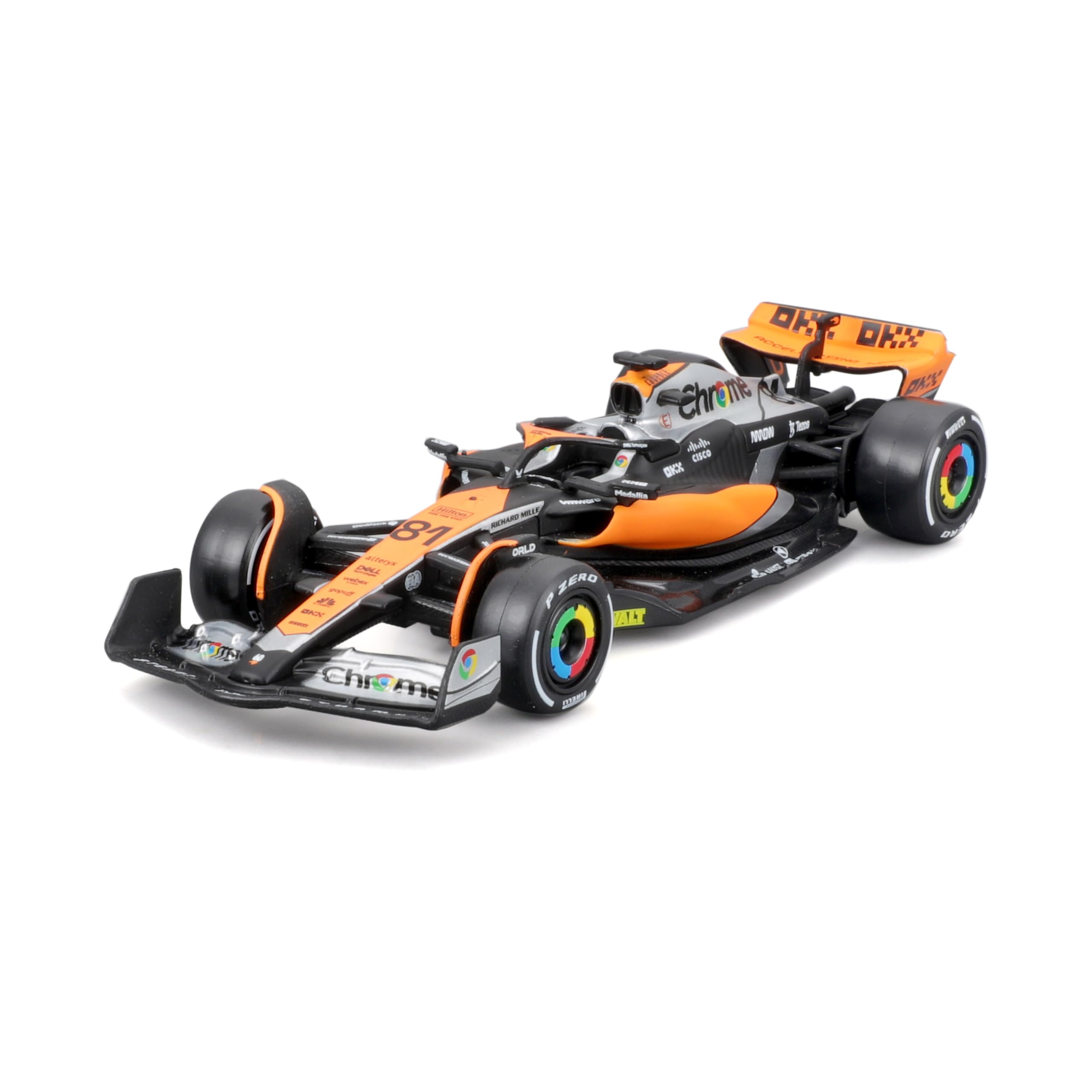 Bburago Formula 1 F1 MCLAREN MCL60 PIASTRI (2023) - 1:43 Scale - Die-Cast Rreplica Collectible Race Car, Black