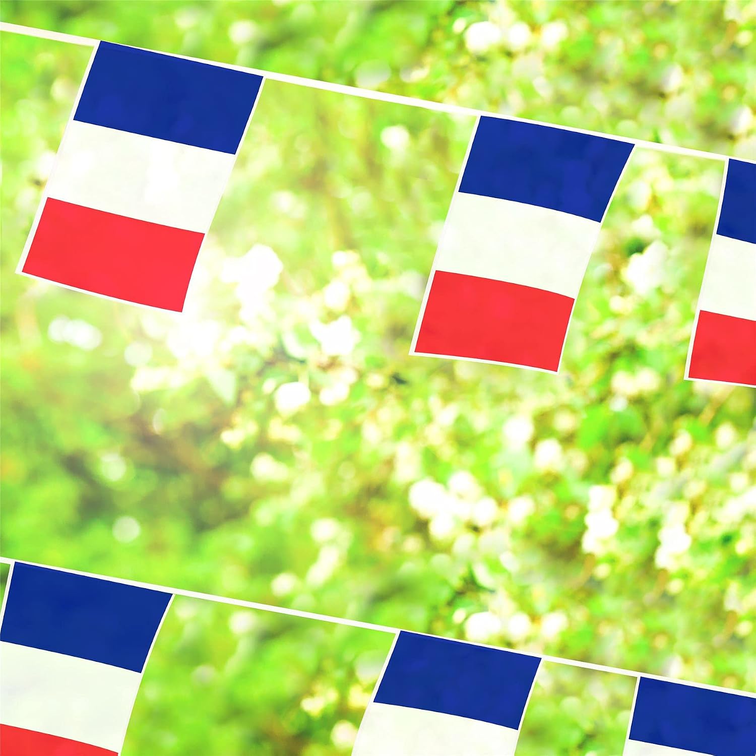 I LOVE FANCY DRESS French Flag Bunting, 10m 33ft, 20 Flag - Image 5