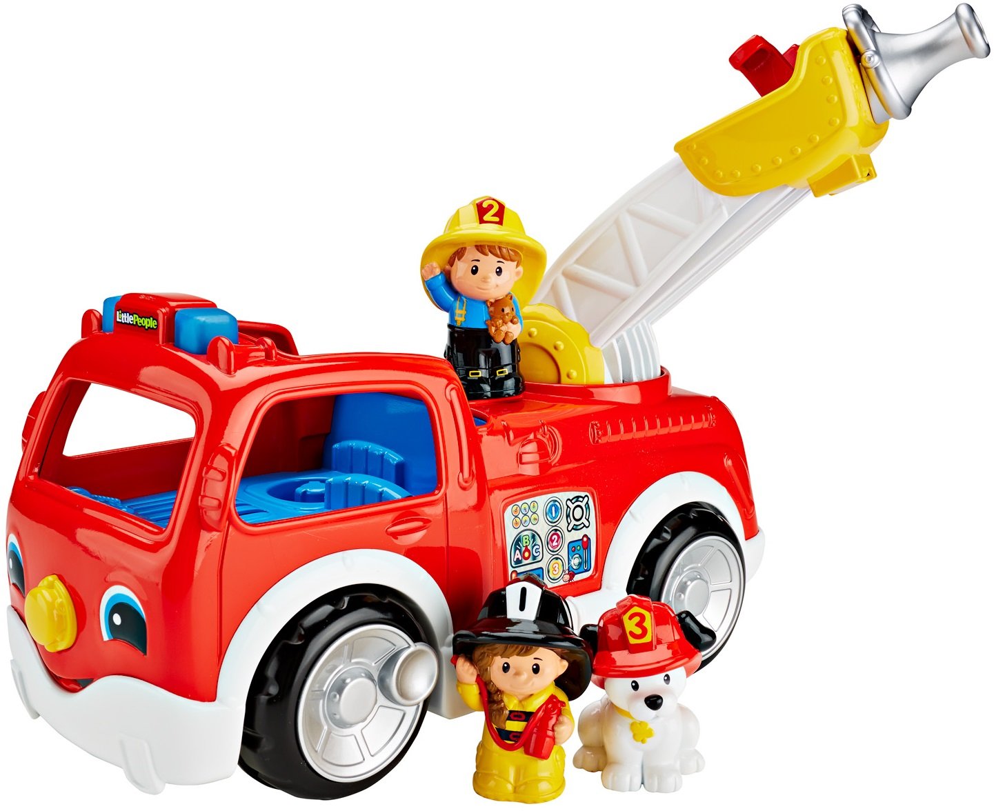 Mattel Fisher Price DNR Little People coche de bomberos