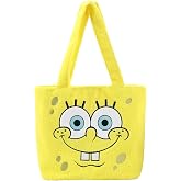 Spongebob Squarepants Character Face Yellow 16" Tote Bag
