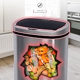 NETTA 50L Sensor Bin Kitchen Automatic Motion Infrared Lid Non-Skid Base Silver view 5