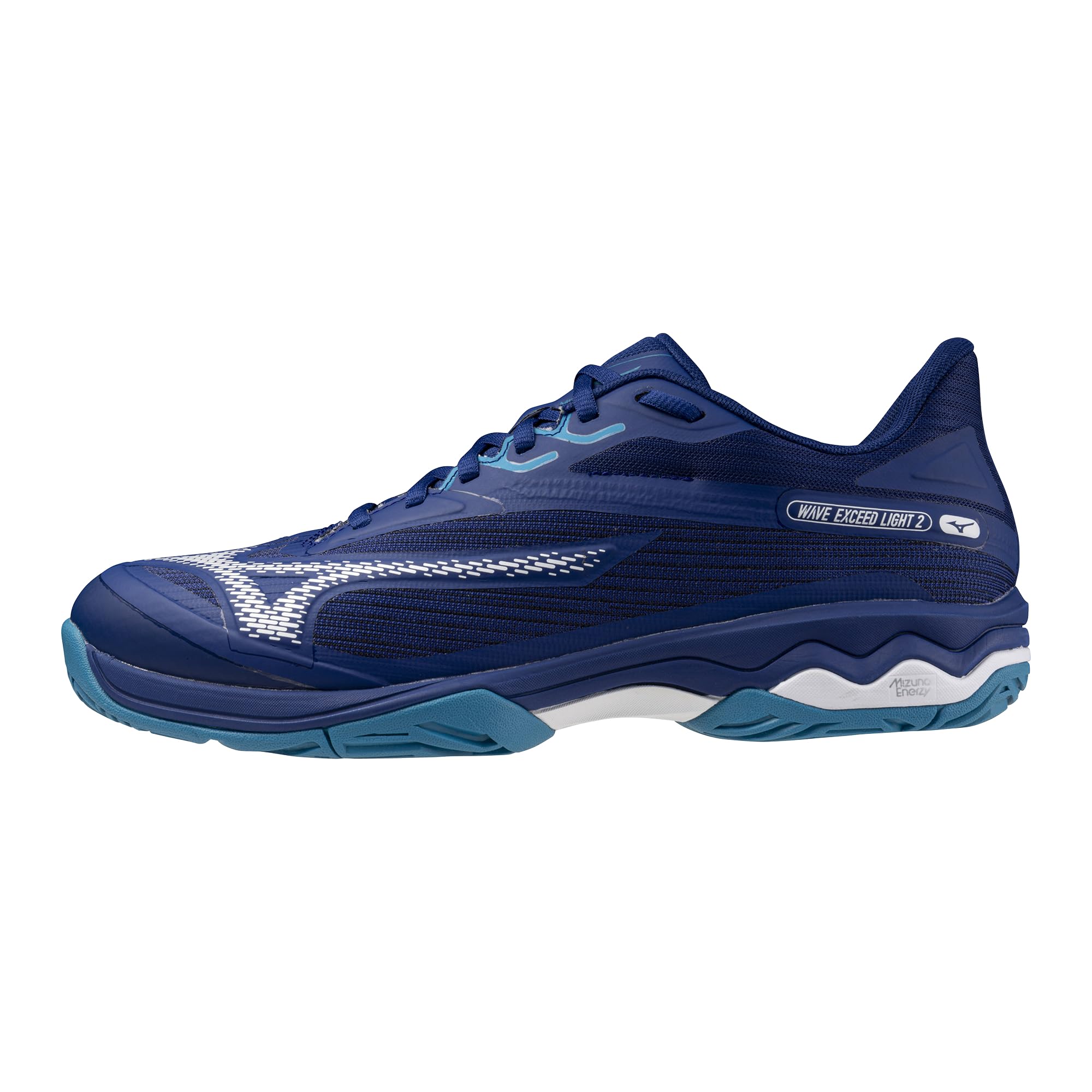 Photo 1 of Mizuno Wave Exceed Light 2 AC Men's Tennis Shoe, Bellwether Blue-White, 10
