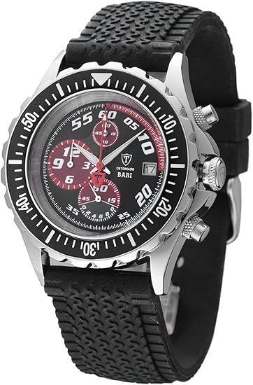 Detomaso Gents Watch Bari Red Chronograph G 30702b Red Amazon Co Uk Watches