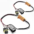SEALIGHT Anti Flicker Harness Resistor Kit for 9012 9006 9005 HB3 LED Headlights Relay Adapter Error Decoder Warning Canceller, 2 Pack