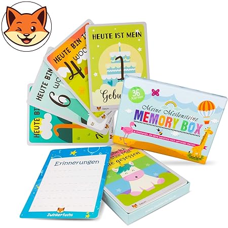 Meilensteinkarten Baby für Babys erstes Jahr - Milestone Cards DEUTSCH - Baby Geschenk zur Geburt, Taufe und Babyparty – Foto