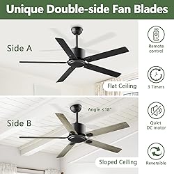 BECLOG Ceiling Fan 60" Outdoor/Indoor, Ceiling Fans