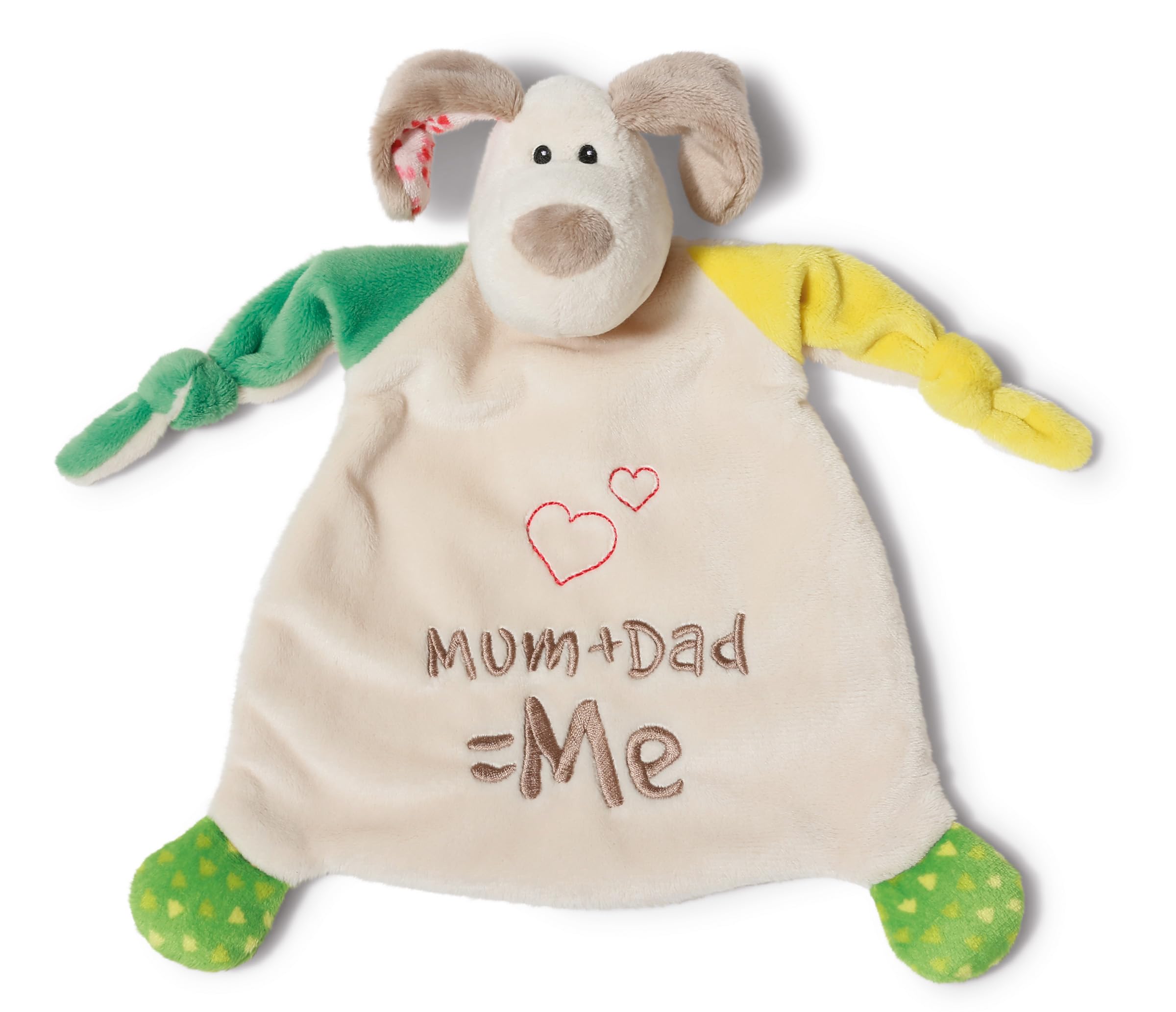 NICI Comforter Dog Mum+Dad=Me 25x25cm — image 1