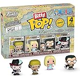 Funko Bitty Pop! One Piece - Usopp, Kaya, Kuro, and A Surprise Mystery Mini Figure - 0.9 Inch (2.2 Cm) Collectable - Stackable Display Shelf Included - Gift Idea - Party Bags Stocking - Cake Topper