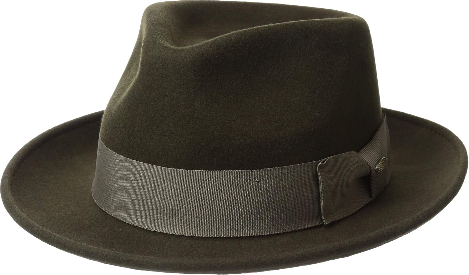 Scala Classico Men's Crushable Wool Felt Fedora at  Men’s Clothing store