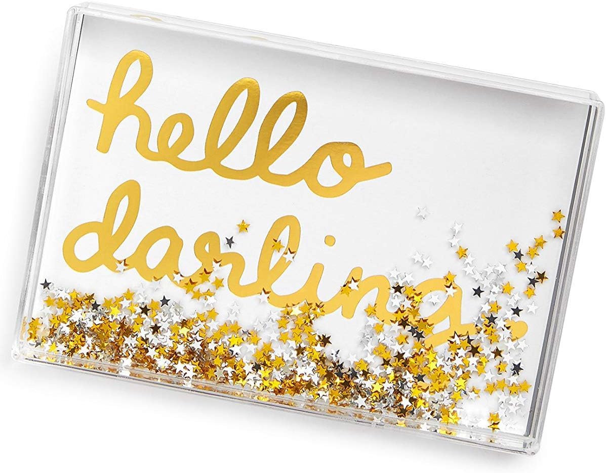 TWELVE NYC/QUETICO LLC Celebrate Shop 4 x 6 Glitter Frame with Sta Gold ONE SIZE