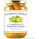 CASABLANCA MARKET Moroccan Preserved Lemons – Authentic Moroccan Preserved Lemons in Jar – Whole Non-GMO Preserved Lemon – Pr