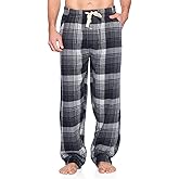 Ashford & Brooks Mens Super Soft Flannel Plaid Pajama Sleep Pants
