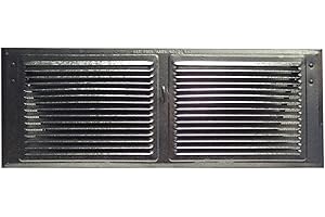 Norwesco 558025 16-Inch by 4-Inch Galvanized Soffit Vent with Damper