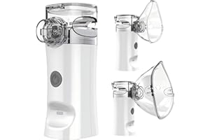 Portable Nebulizer - Handheld Mesh Nebulizer for Breathing Problems, Portable Nebulizer with Mouthpiece, Kids and Adults Mask of Replacement Accessories APOWUS