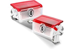 Maschsea 2 Pcs MB Door Light Logo, Compatible with Accessories A B C E M G GL GLA GLC GLE GLS Class 4dr W205 W213 W176 W166