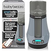 Baby Brezza Smart Baby Bottle Warmer, Breastmilk Warmer + Defroster – Free App - Different Temperatures for Breastmilk + Formula - Universal Fit for All Bottles + Milk Bags - Calentador de Biberones