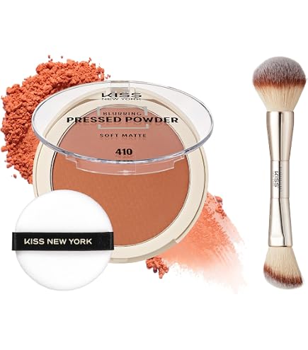 Amazon.com : KISS NEW YORK Soft Matte Pressed Powder (Mocha) with