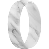 ThunderFit Unisex Silicone Wedding Rings, Rubber