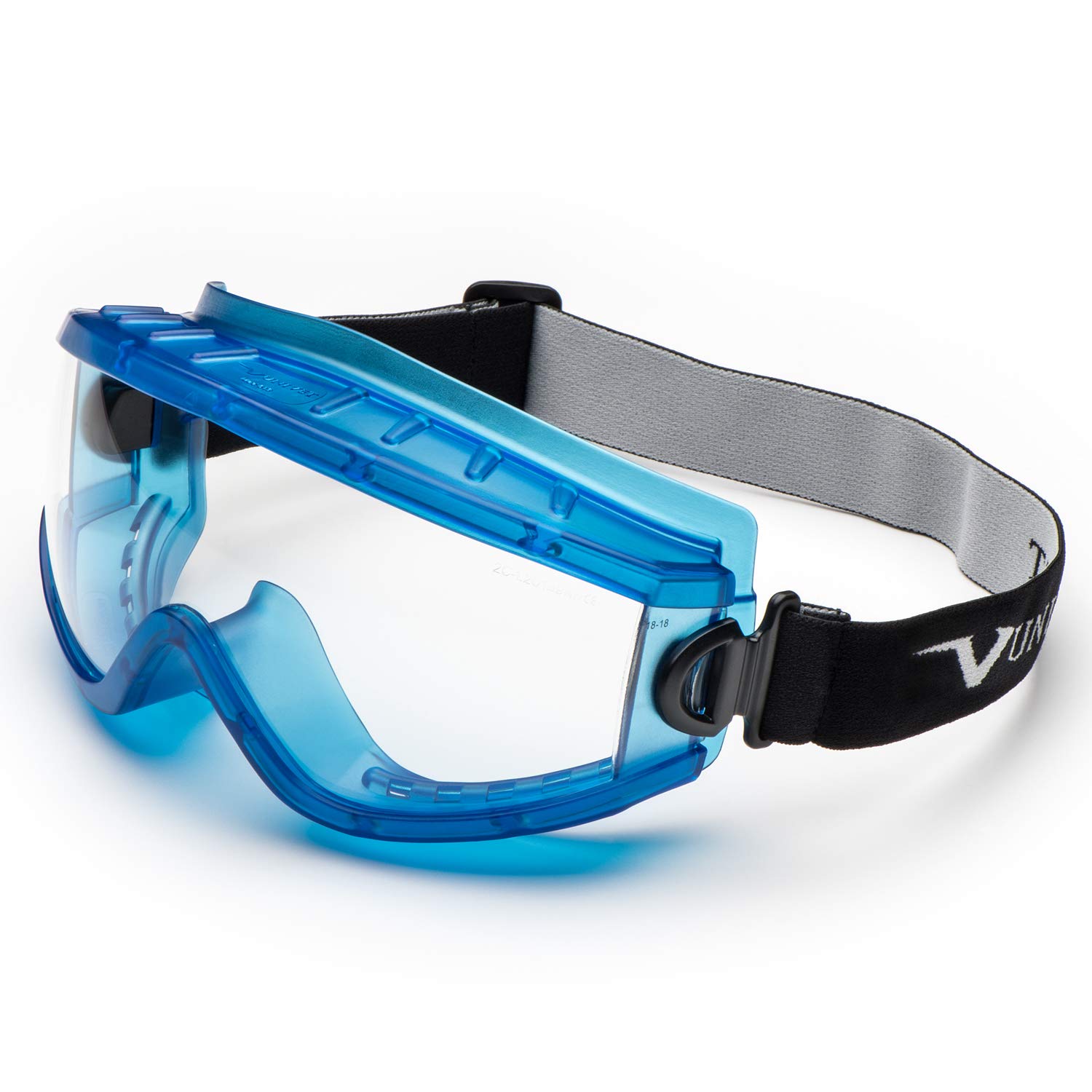 Univet 619.02.01.00 "No.619" Safety Goggles with Clear Glass, Blue