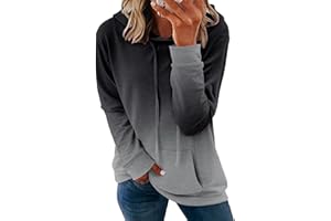 MODARANI Womens Pullover Hoodie Sweatshirts Casual Tunic Tops Kangaroo Pocket Shirts Tie Dye&Floral Print