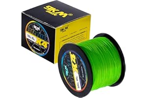 9KM DWLIFE Braided Fishing Line 8LB-120LB Dyneema Fishing Line, Zero Stretch & Anti-Bite Coating for Freshwater/Saltwater Fishing 4/8 Strands