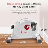 Sunny Health & Fitness Under Desk Pedal Exerciser White SF- view 3