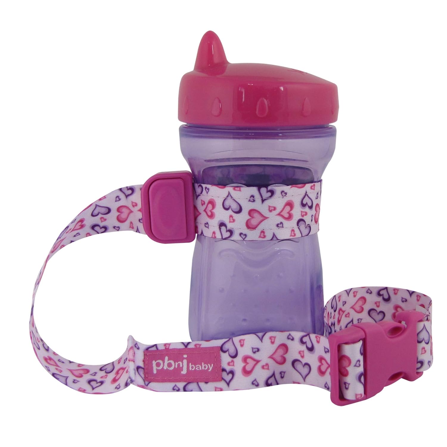 PBnJ Baby SippyPal Sippy Cup Strap Holder Leash Tether (1 Hearts)