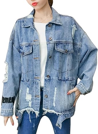 veste en jean dechire