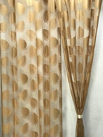 Buy Sai Home Furnishing Tissue Net Door Curtains Set Of 2 Imported