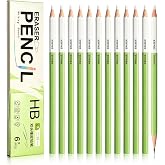 M&amp;G Wood-Cased HB Pencils with Sharpenable Erasers, Dual-Ended, 12 Count | Unsharpened Dual-Tip Design for Writing, Drawing and Sketching, with a Sharpenable Eraser End for Precise Corrections