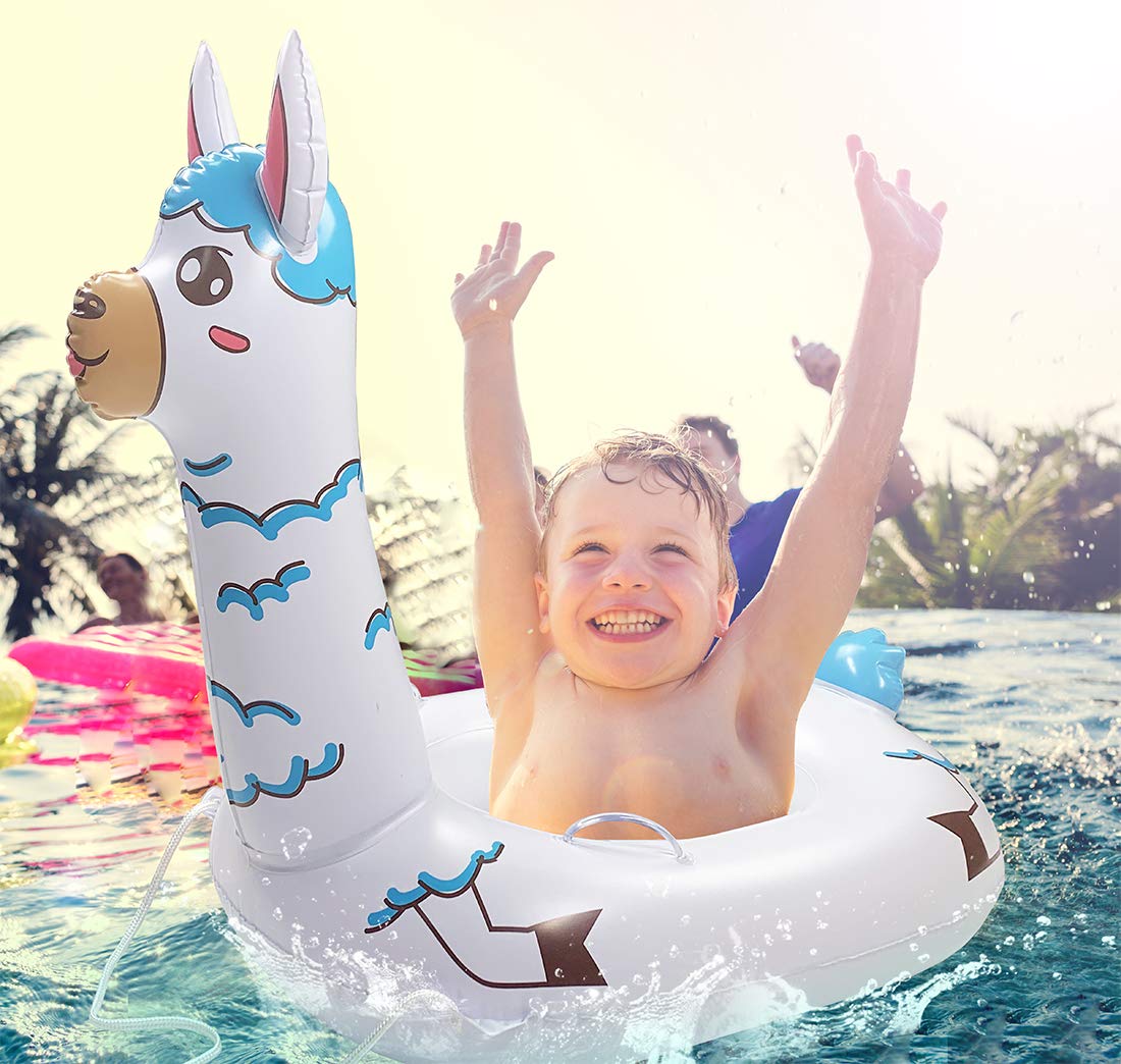 Amazon Giveaway TRSCIND Pool Floats for Kids Swimming Pool Float Inflatable Llama Floatie with