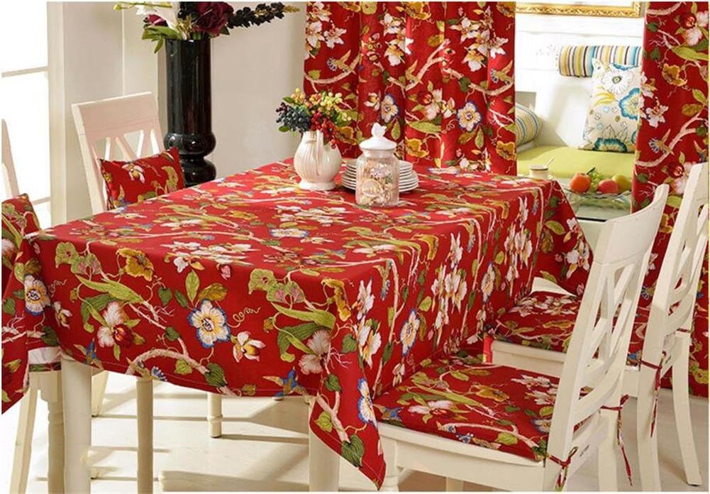 Linda® tablecloth table cover Europe and the United States Chinese style Retro Cotton Pastoral village dining table coffee table tablecloth Linen, 140 * 140
