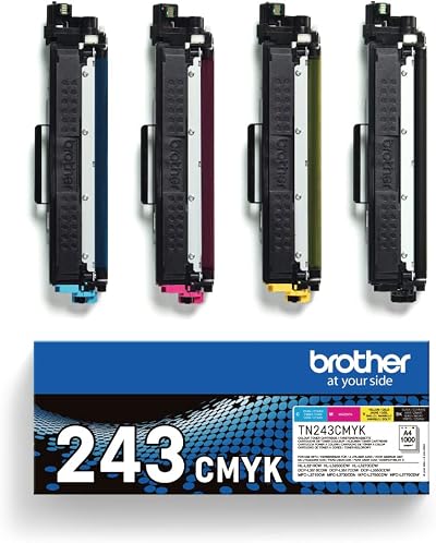 Brother TN-243BK TN-243C TN-243M TN-243Y Toner Cartridges Multi-Pack