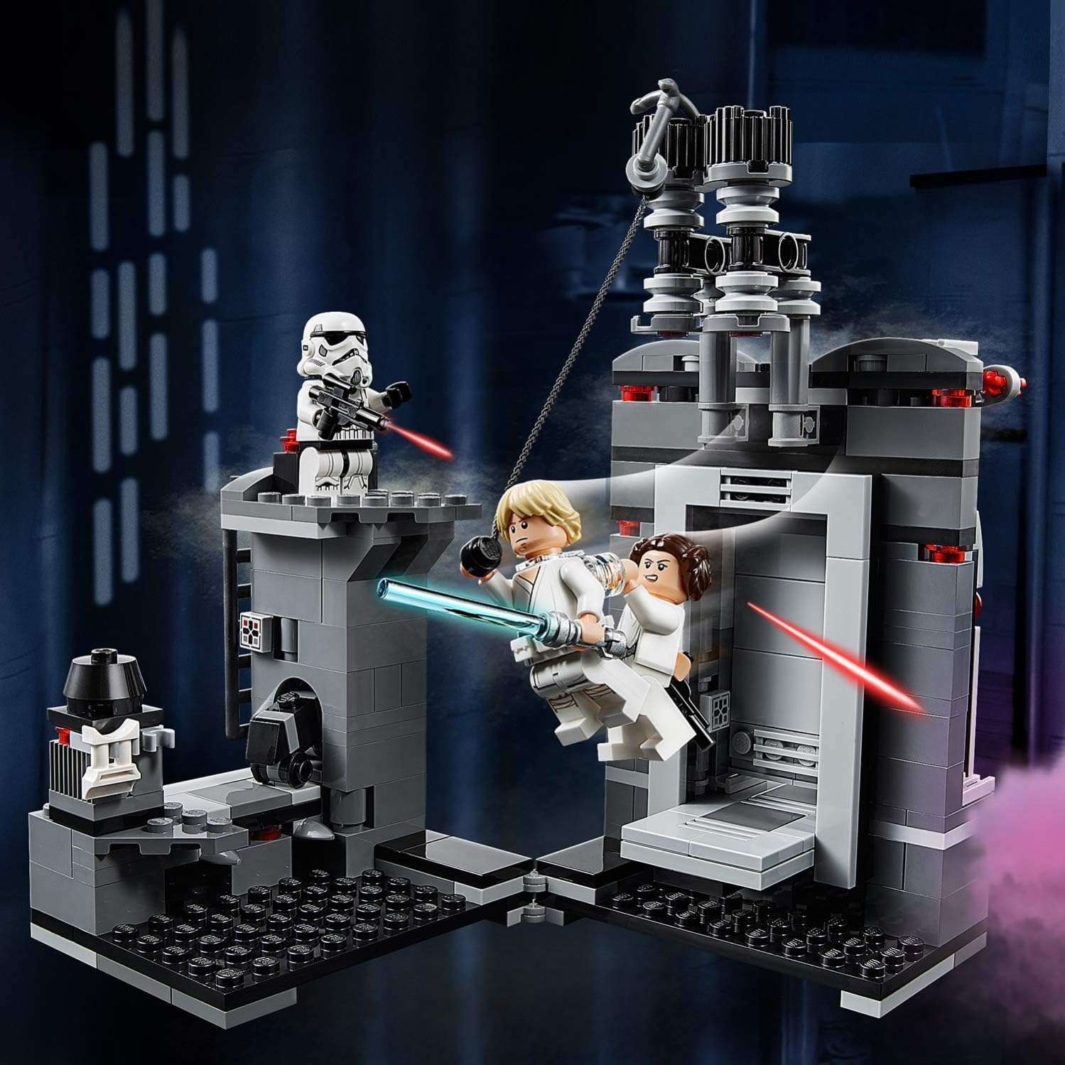 lego star wars huida de la estrella de la muerte
