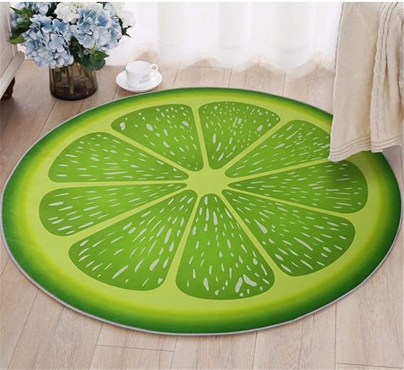 Adlfjgl Printed Carpet Simulierte 3d Fruit Printed Rug