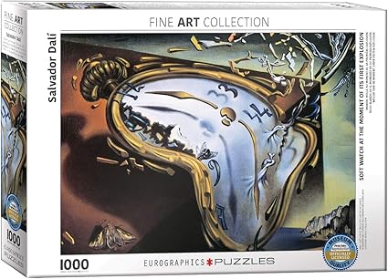 Eurographics Salvador Dali Soft Watch At Moment Of First Explosion Melting Clock Puzzel Motief Smeltende Klok Van Dali 1 000 Delen Veelkleurig Amazon Nl