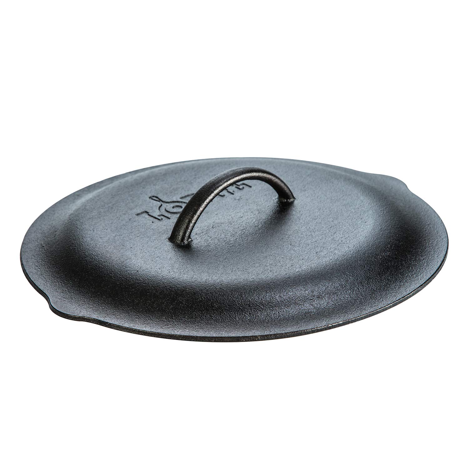 Photo 1 of Lodge 12 Inch Cast Iron Lid. Classic 12-Inch Cast Iron Cover Lid with Handle and Interior Basting Tips.