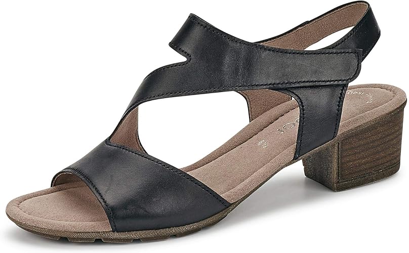black gabor sandals