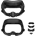 APEXINNO Wider Facial Interface with 2 Large Breathable Face Pad for Meta Quest 3 Accessories Soft PU Face Cushion with Anti-Leakage Nose Pad Guard for Vr Headset Oculus Quest 3