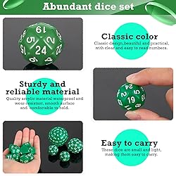 15 Pieces Complete Polyhedral Dice Set D3-D100
