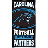 WinCraft NFL Carolina Panthers Towel30x60 Beach Towel, Team Colors, One Size