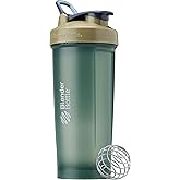 BlenderBottle Classic V2 Shaker Bottle Perfect for Protein Shakes and Pre Workout, 28oz, Full Color Tan