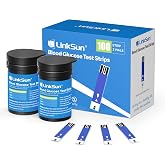 LinkSun Blood Glucose Test Strips*100, for G-425-1/G-425-2V/G-425-3/G-427B | Test Strips for Diabetes 2*50 Strips, &plusmn;15% Lab-Grade Accurate, 5-Sec Results &amp; Easy-to-Use for Daily Home Glucose Monitoring