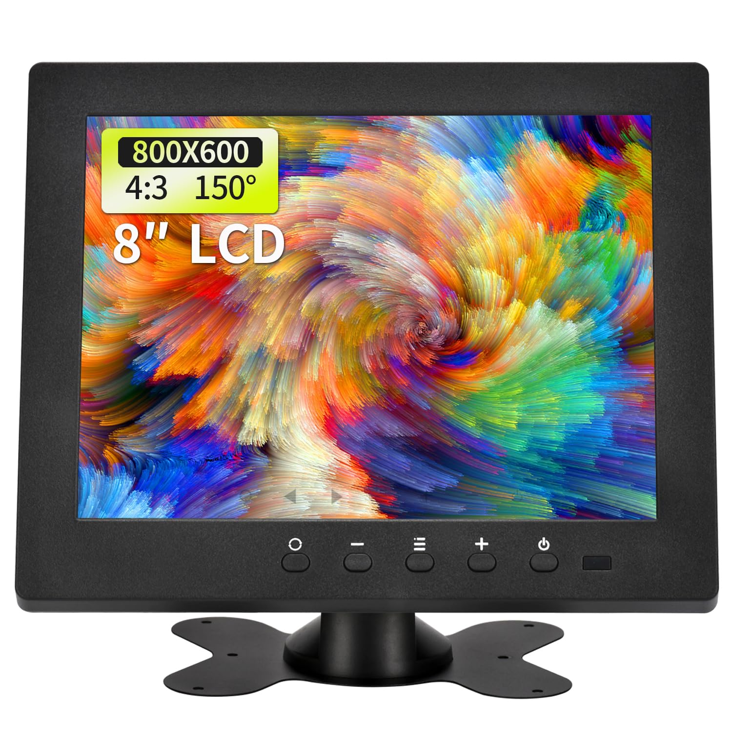 Cocar 17 Inch CCTV Monitor, Security Monitor Screen, LCD Display For Home Security Camera Systems Surveillance STB PC, 1280x1024 Vesa Wall Mount Built -in Speaker, BNC/VGA/HDMI/Audio