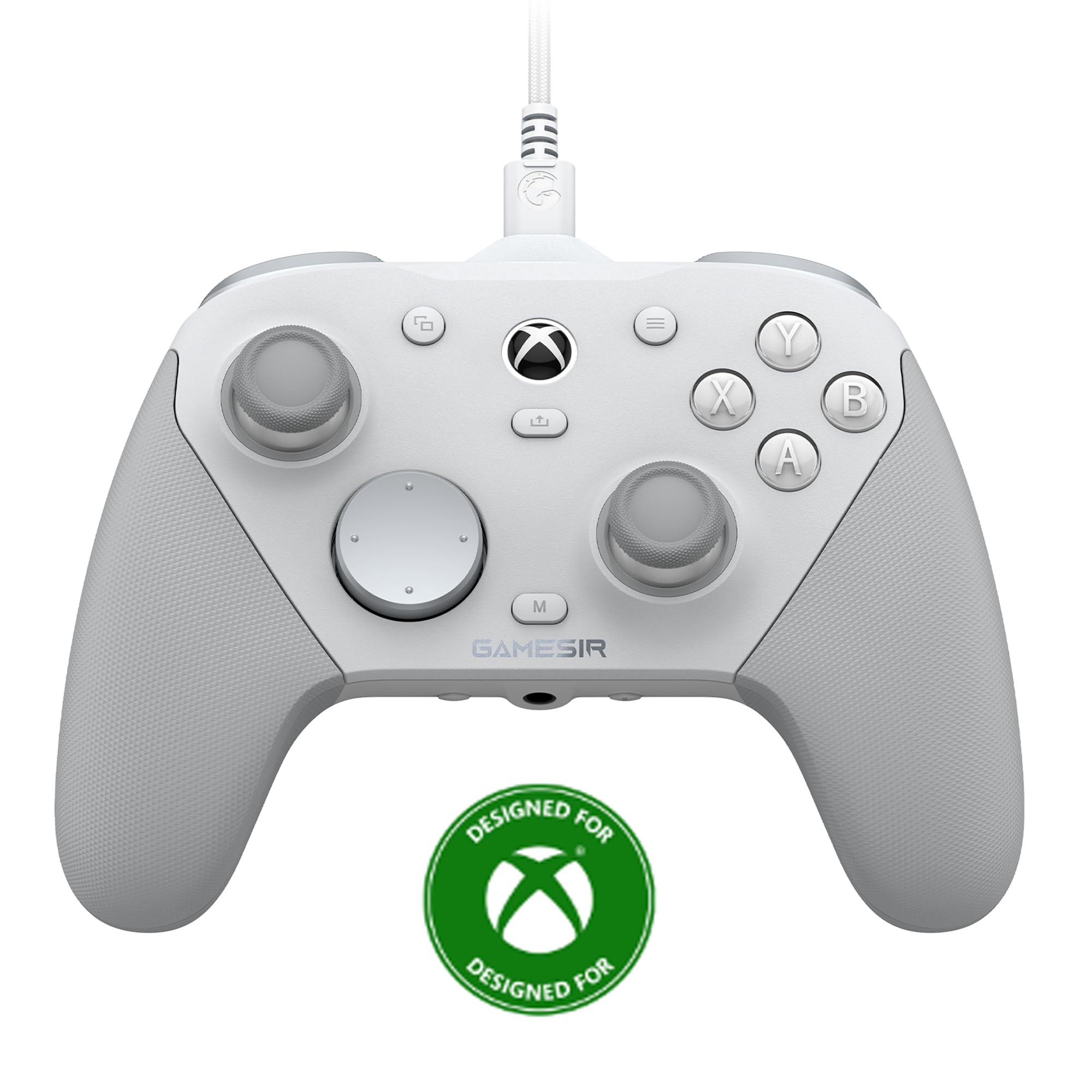 GameSir G7 Pro Wired Controller for Xbox Series X|S, Xbox One, Wireless Gamepad for PC&Android with TMR Sticks, Hall Effect Analog Triggers, 1000Hz Polling Rate, 3.5mm Audio Jack - White