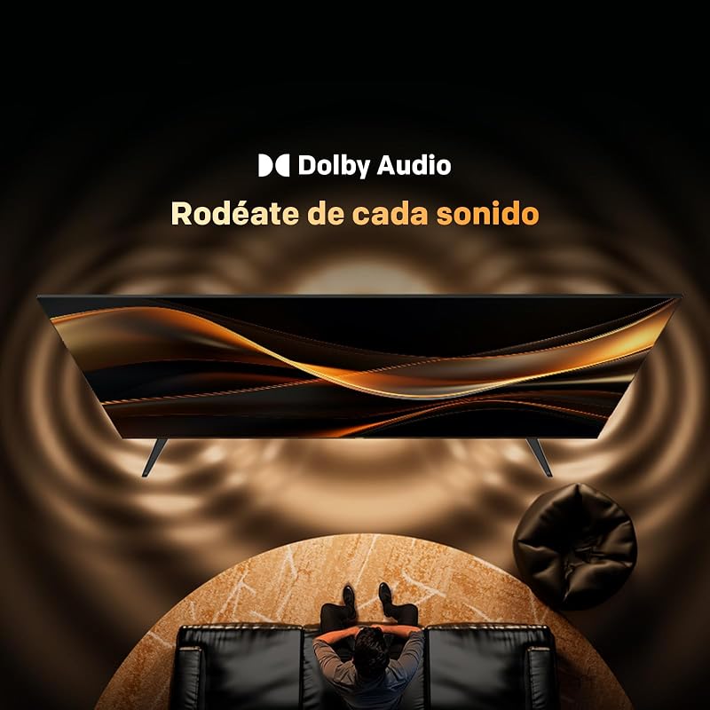 TV 40 Pulgadas Smart TV, Televisor 40” QLED, HDR10, Dolby Audio, Chromecast Integrado, WiFi, Bluetooth 5.1, HDMI 2.1, DVB-T2/S2/C, Ci+, 40MQH7000Y (Modelo 2026) — foto 8 de 8