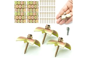 NITEGUY 55PCS Fence Nails,Steel Wire Fencing Staple for Softwoods,1.6in Galvanized U-Shaped Staples,Reuse Fence Staple Fasteners Nails with Wire Fixer for Wire Mesh and Woven Fencing