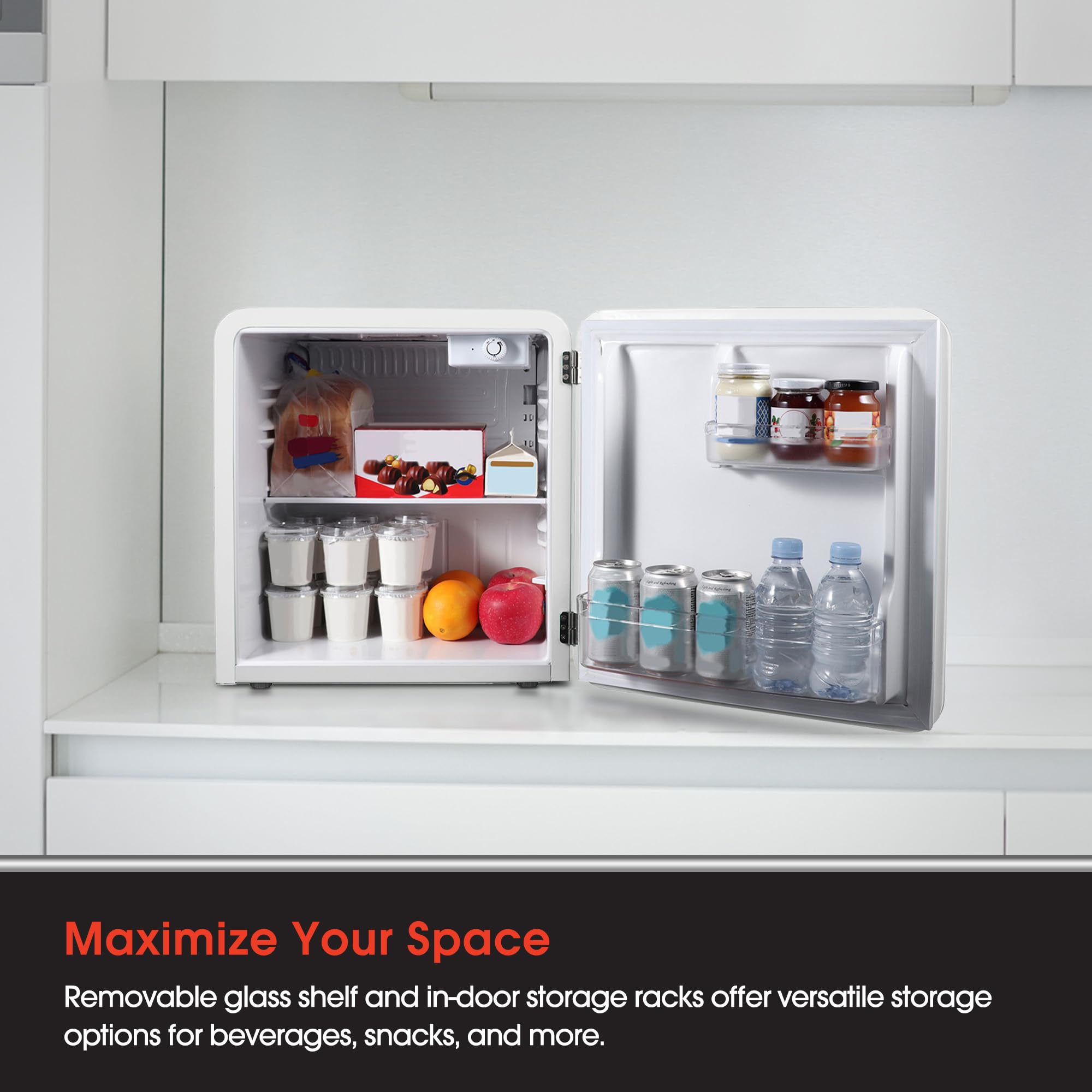 MAGIC CHEF MCR16CHR Compact Refrigerator, Red