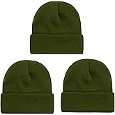 NPQQUAN 3 Packs Unisex Beanie Hats for Men Women Winter Knit Beanies